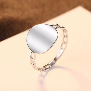 925 Sterling Silver Ring with a Chain Band